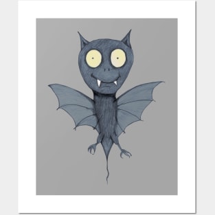 Cute bat monster Posters and Art